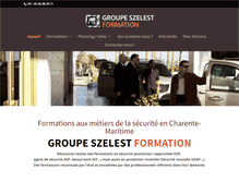 Tablet Screenshot of groupe-szelest-formation.com